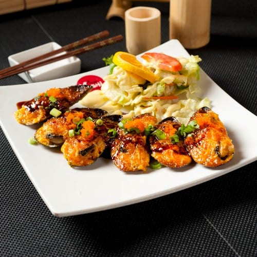 Baked Mussel Appetizer.