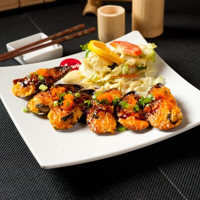 Baked Mussel Appetizer.